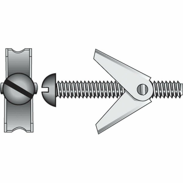 Aceds 0.25 x 3 in. Round Head Toggle Bolt, 12PK 5335302